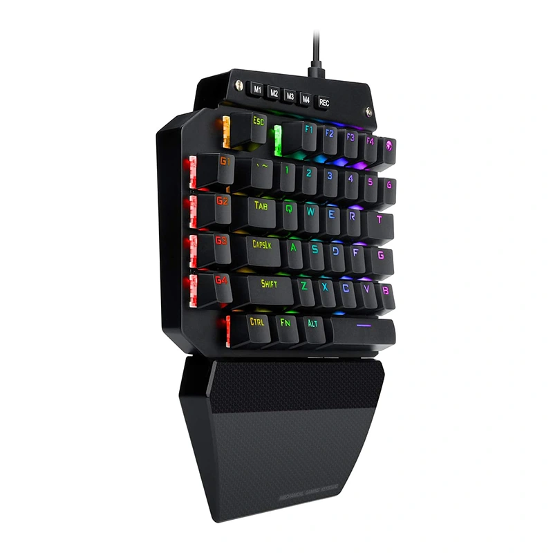 44 klavišų RGB mechaninė žaidimų klaviatūra laidinė