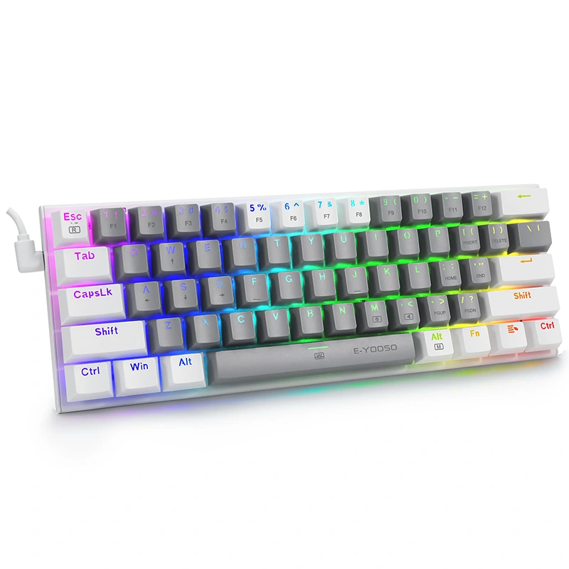 61Keys 60% RGB Wired Gaming Mechanical Keyboard