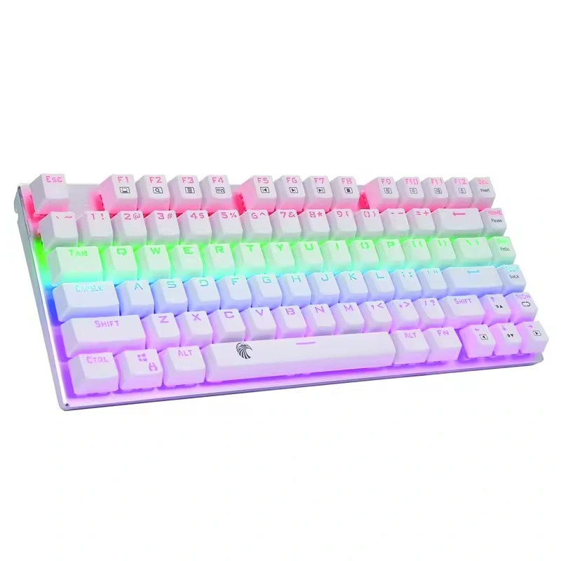 81 klavišo Rainbow mechaninė žaidimų klaviatūra